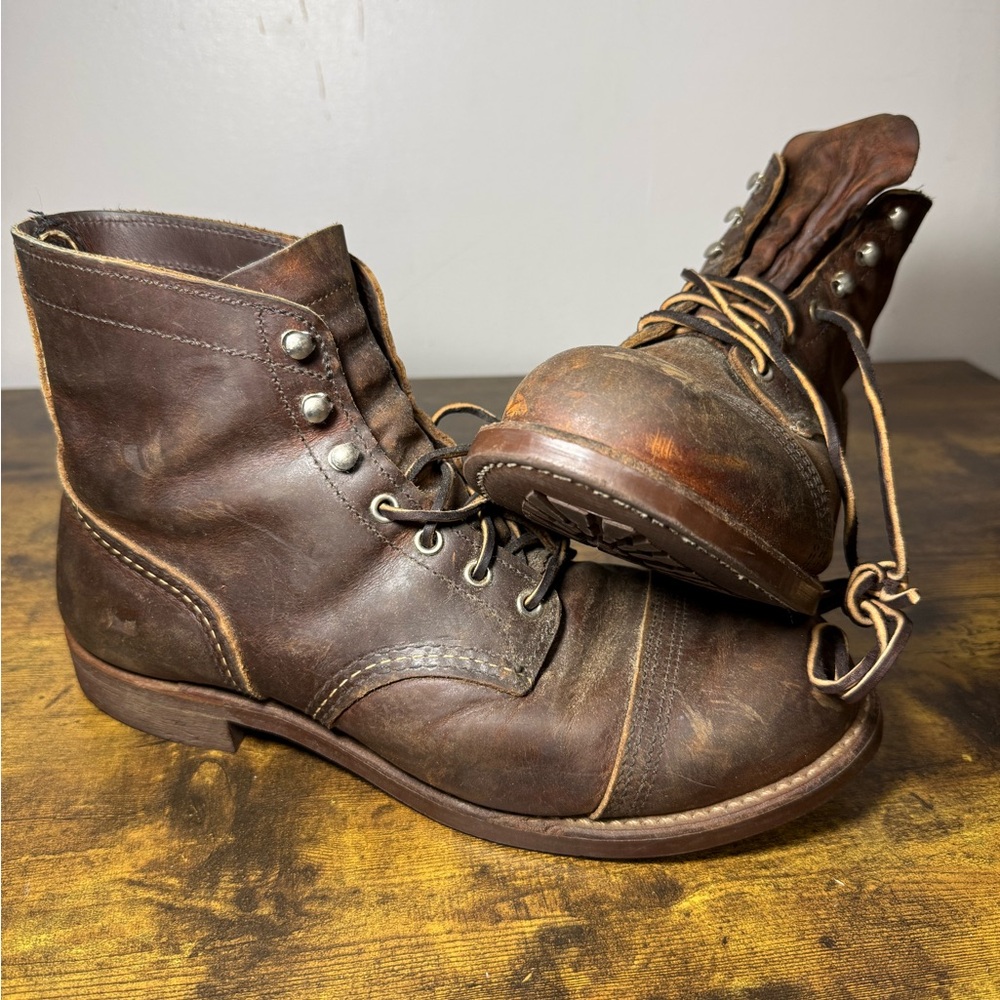 Vintage Red Wing Heritage “Iron Ranger” Steel Toe Boot
